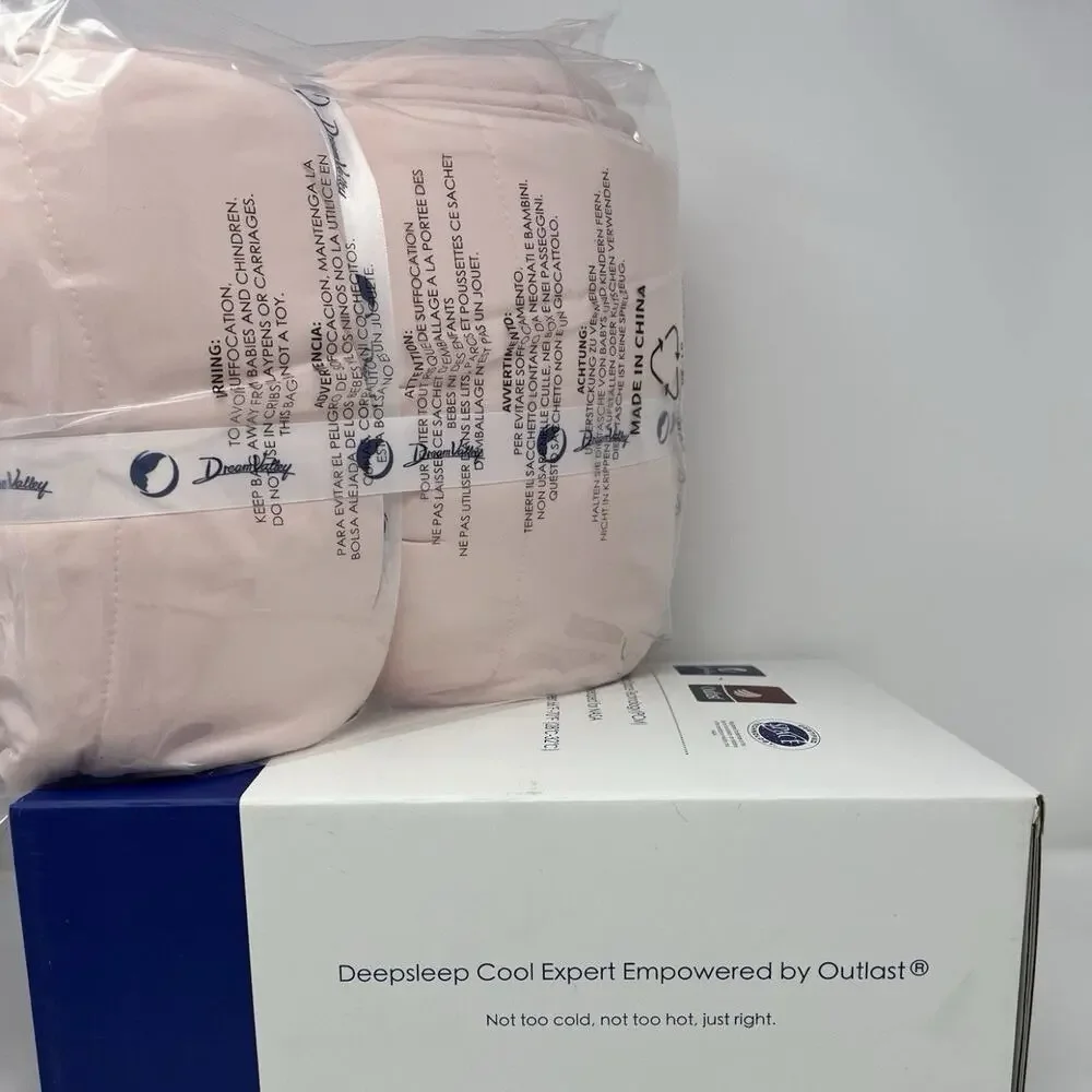 💲SALE💲Dream Valley Outlast Deep Sleep Cooling Blanket 90”x90”Queen Pink - NEW🔥
